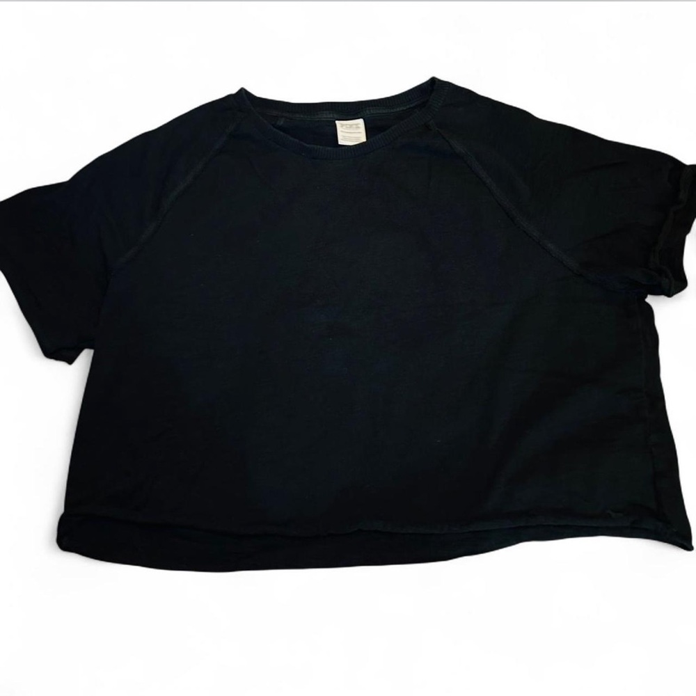Victoria's Secret PINK Black Short Sleeve Oversized Box Tee